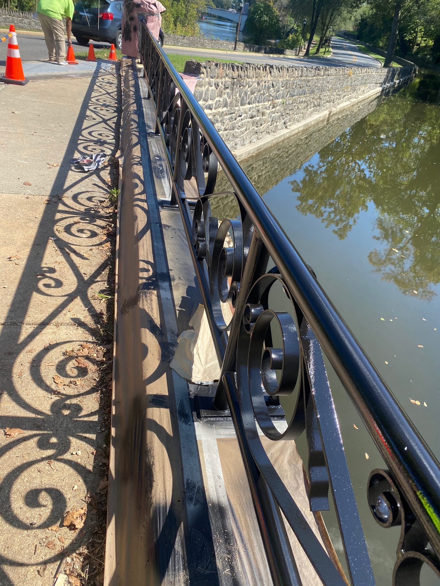 Pedestrian balustrade refurbished with RD-Monoguard